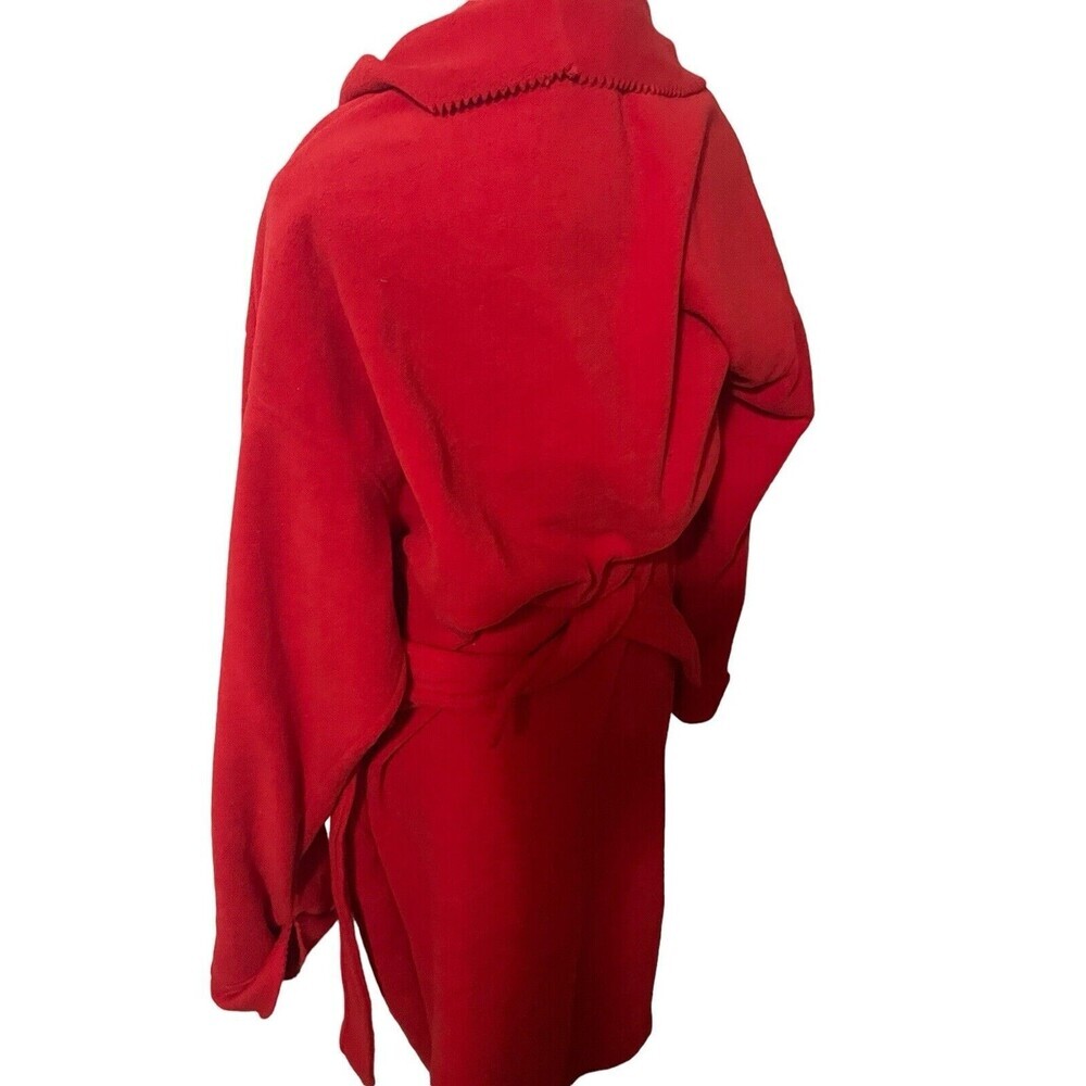 Vintage 1990s Disney Catalog Mickey Mouse Robe Red Soft Fleece Size LARGE RARE - Picture 10 of 16